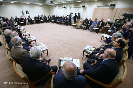 دیدار رئیس جمهور و اعضای هیأت دولت با رهبر معظم انقلاب
