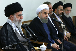 دیدار رئیس جمهور و اعضای هیأت دولت با رهبر معظم انقلاب
