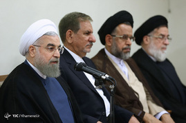 دیدار رئیس جمهور و اعضای هیأت دولت با رهبر معظم انقلاب
