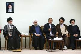 دیدار رئیس جمهور و اعضای هیأت دولت با رهبر معظم انقلاب
