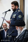 دیدار فرماندهان و مسئولان قرارگاه پدافند هوایی خاتم‌الانبیاء(ص) ارتش با رهبر معظم انقلاب
