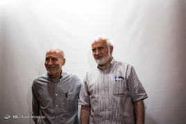 احمد توکلی وزیر پیشنهادی کار در دولت شهید رجایی و نماینده ادوار مجلس و بهزاد نبوی وزیر مشاور و سخنگوی دولت شهید رجایی
