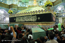 تشییع پیکر 5 شهید مدافع حرم در قم‎