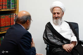 ديدار رئيس رسانه ملی با آیت الله سبحانی