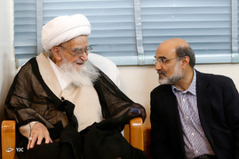 ديدار رئيس رسانه ملی با آیت الله صافی گلپایگانی