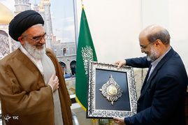 ديدار رئيس رسانه ملی با حجت الاسلام والمسلمین سعیدی تولیت آستان مقدس حضرت معصومه(س) 