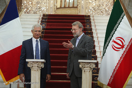 دیدار لاریجانی با رییس مجلس ملی فرانسه