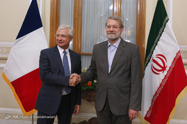 دیدار لاریجانی با رییس مجلس ملی فرانسه