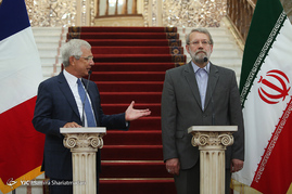 دیدار لاریجانی با رییس مجلس ملی فرانسه