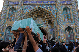 تشییع پیکر پنج شهید مدافع حرم در قم
