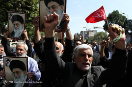 راهپیمایی نمازگزاران جمعه در انزجار علیه جنایات آل سعود - مشهد

