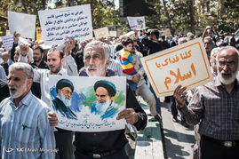 راهپیمایی نمازگزاران در سالگرد فاجعه منا