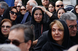 تشییع پیکر استاد فرهنگ شریف  نوازنده پیشکسوت تار از تالار وحدت