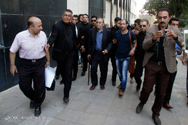 تشییع پیکر استاد فرهنگ شریف  نوازنده پیشکسوت تار از تالار وحدت