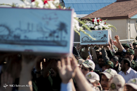 مراسم استقبال از سه شهید گمنام دوران دفاع مقدس - تبریز‎
