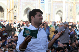 مراسم دعای عرفه در حرم مطهر رضوی