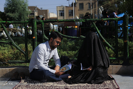 مراسم دعای عرفه در حرم حضرت معصومه(س‎)
