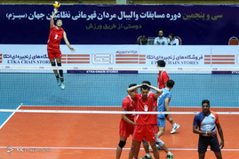 اولین روز سی و پنجمین دوره مسابقات والیبال مردان قهرمانی نظامیان جهان
