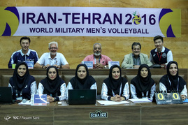 اولین روز سی و پنجمین دوره مسابقات والیبال مردان قهرمانی نظامیان جهان
