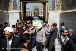 تشییع پیکر سه شهید مدافع حرم در مشهد