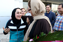 استقبال از ساره جوانمردی قهرمان رقابتهای تیراندازی پارالمپیک ریو 2016 - شیراز
