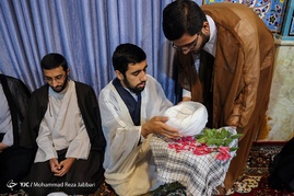 مراسم عمامه گذاری طلاب درقم
