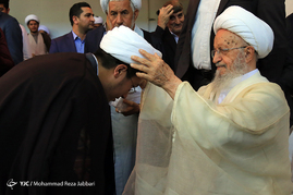 مراسم عمامه گذاری طلاب درقم
