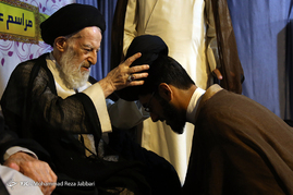 مراسم عمامه گذاری طلاب درقم
