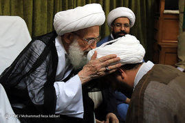 مراسم عمامه گذاری طلاب درقم
