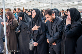 تشییع پیکر جانباز بهمن گلبارنژاد