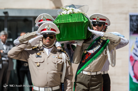 تشییع پیکر جانباز بهمن گلبارنژاد