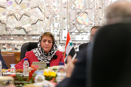 نشست خبری لاریجانی با رئیس مجلس نمایندگان سوریه
