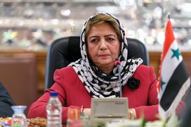نشست خبری لاریجانی با رئیس مجلس نمایندگان سوریه
