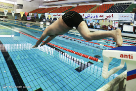 مسابقات شنا قهرمانی جانبازان و معلولین