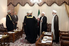 دیدار دادستان کل کشور عمان با آیت الله آملی لاریجانی - مشهد