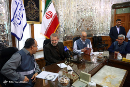 دیدار رئیس مجلس با رئیس و معاونان مرکز آمار ایران