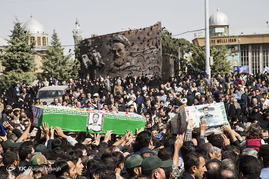 تشییع 4 پیکر مطهر در همدان
