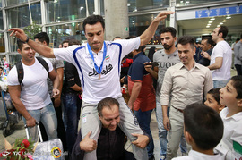 بازگشت ملی پوشان فوتسال از جام جهانی کلمبیا