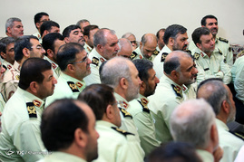 دیدار فرماندهان نیروی انتظامی با رهبر معظم انقلاب
