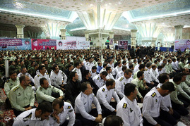 مراسم تجدید میثاق فرمانده ناجا با آرمانهای امام خمینی (ره)