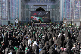 مراسم شیرخوارگان حسینی در حرم امام رضا(ع)