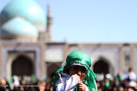 مراسم شیرخوارگان حسینی در حرم امام رضا(ع)