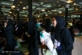 مراسم شیر خوارگان حسینی در مصلی تهران
