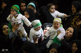 مراسم شیرخوارگان حسینی در حسینیه امام خمینی(ره) - همدان‎

