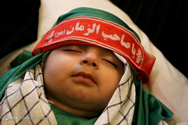 مراسم شیرخوارگان حسینی در حرم شاهچراغ(ع)
