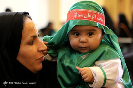 مراسم شیرخوارگان حسینی در حرم شاهچراغ(ع)
