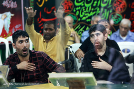 عزاداری حسینی در آسایشگاه کهریزک