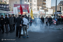 دسته عزاداران حسینی در تهران