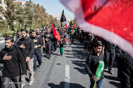دسته عزاداران حسینی در تهران