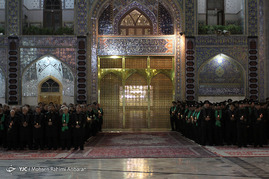مراسم خطبه خوانی شب شهادت امام حسین(ع) درحرم رضوی
